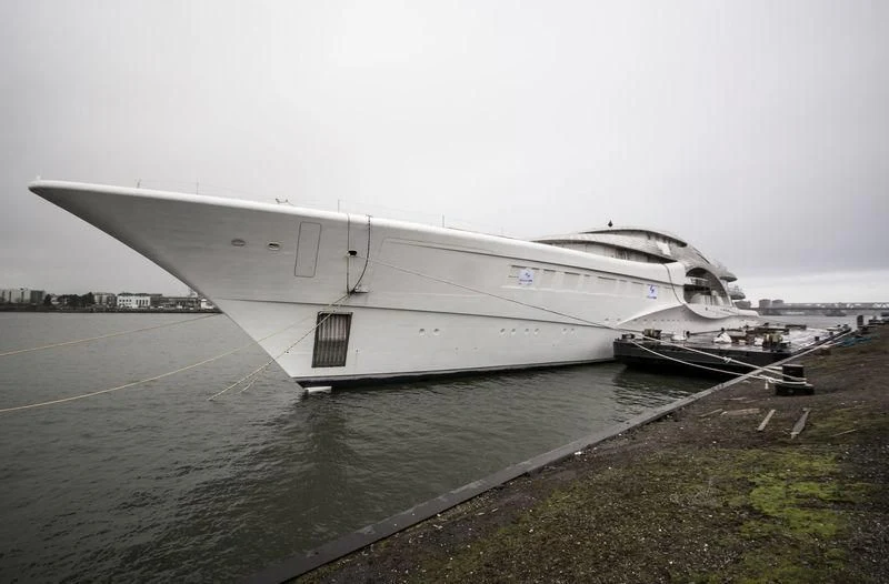 a boat on the water aboard AMBASSADOR Yacht for Sale