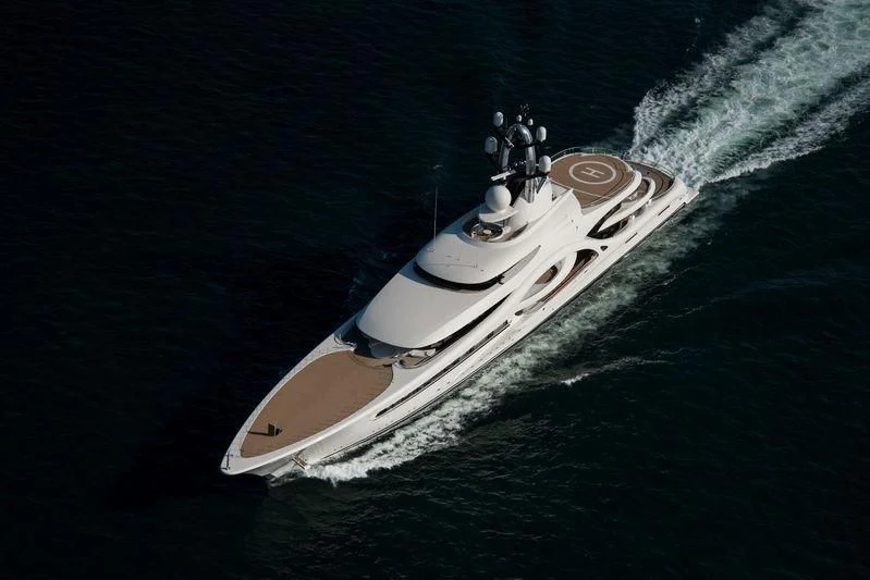 a space ship in the water aboard AMBASSADOR Yacht for Sale