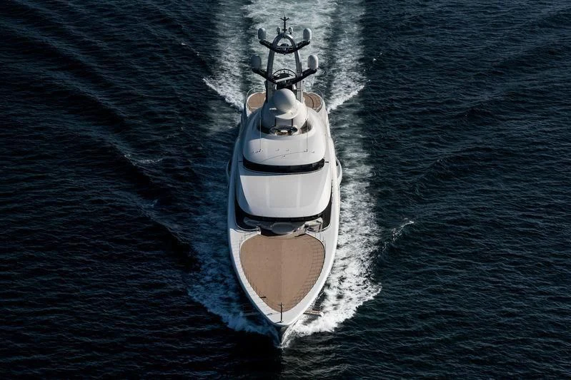 a boat in the water aboard AMBASSADOR Yacht for Sale