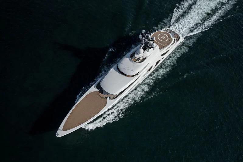 a satellite in space aboard AMBASSADOR Yacht for Sale