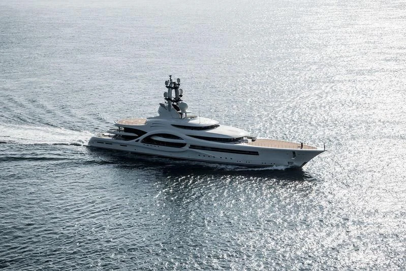 a boat in the water aboard AMBASSADOR Yacht for Sale