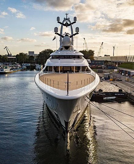 a boat on the water aboard AMBASSADOR Yacht for Sale