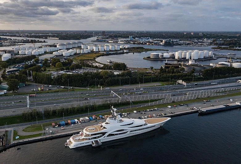 a boat on the water aboard AMBASSADOR Yacht for Sale