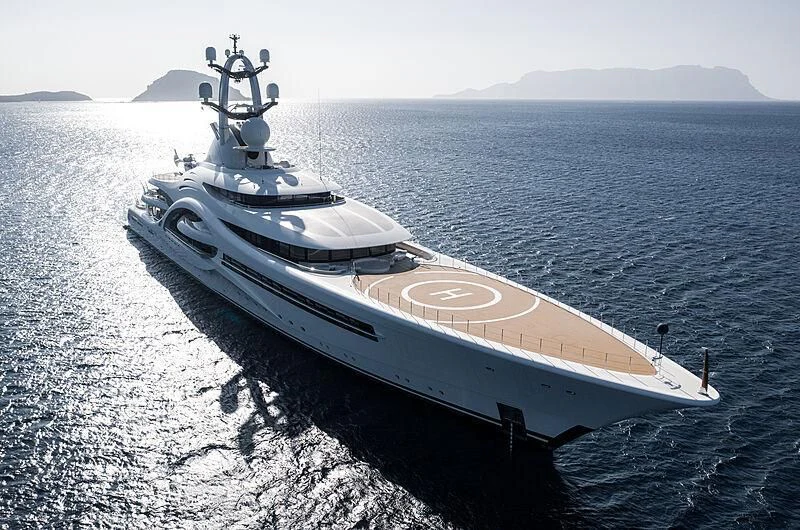 a boat in the water aboard AMBASSADOR Yacht for Sale