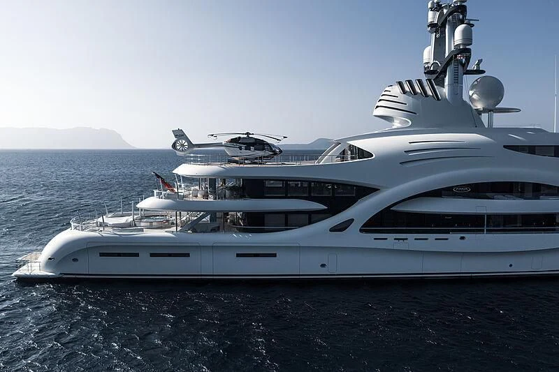 a yacht on the water aboard AMBASSADOR Yacht for Sale
