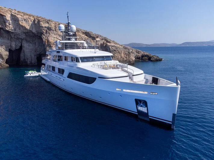 a boat in the water aboard BOJI Yacht for Sale
