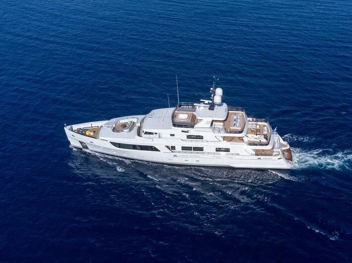 a boat in the water aboard BOJI Yacht for Sale