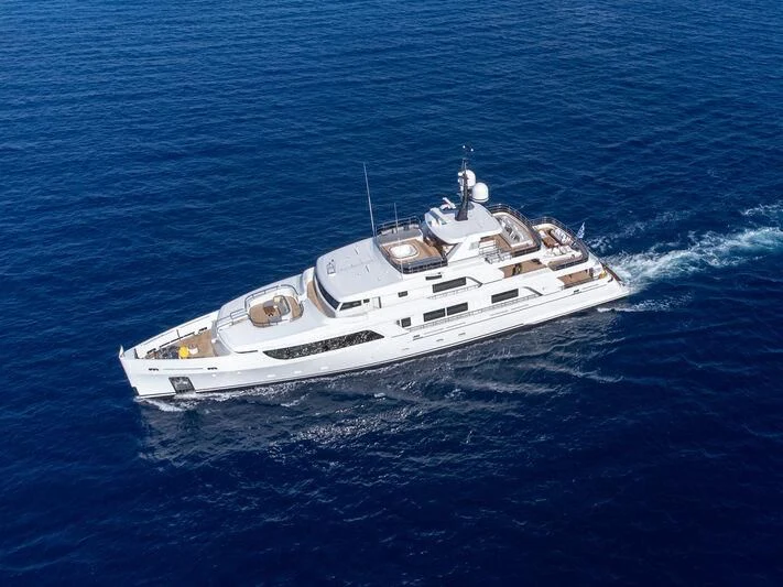 a boat in the water aboard BOJI Yacht for Sale