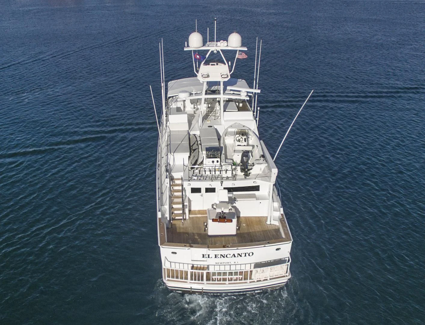 a ship in the water aboard EL ENCANTO Yacht for Sale
