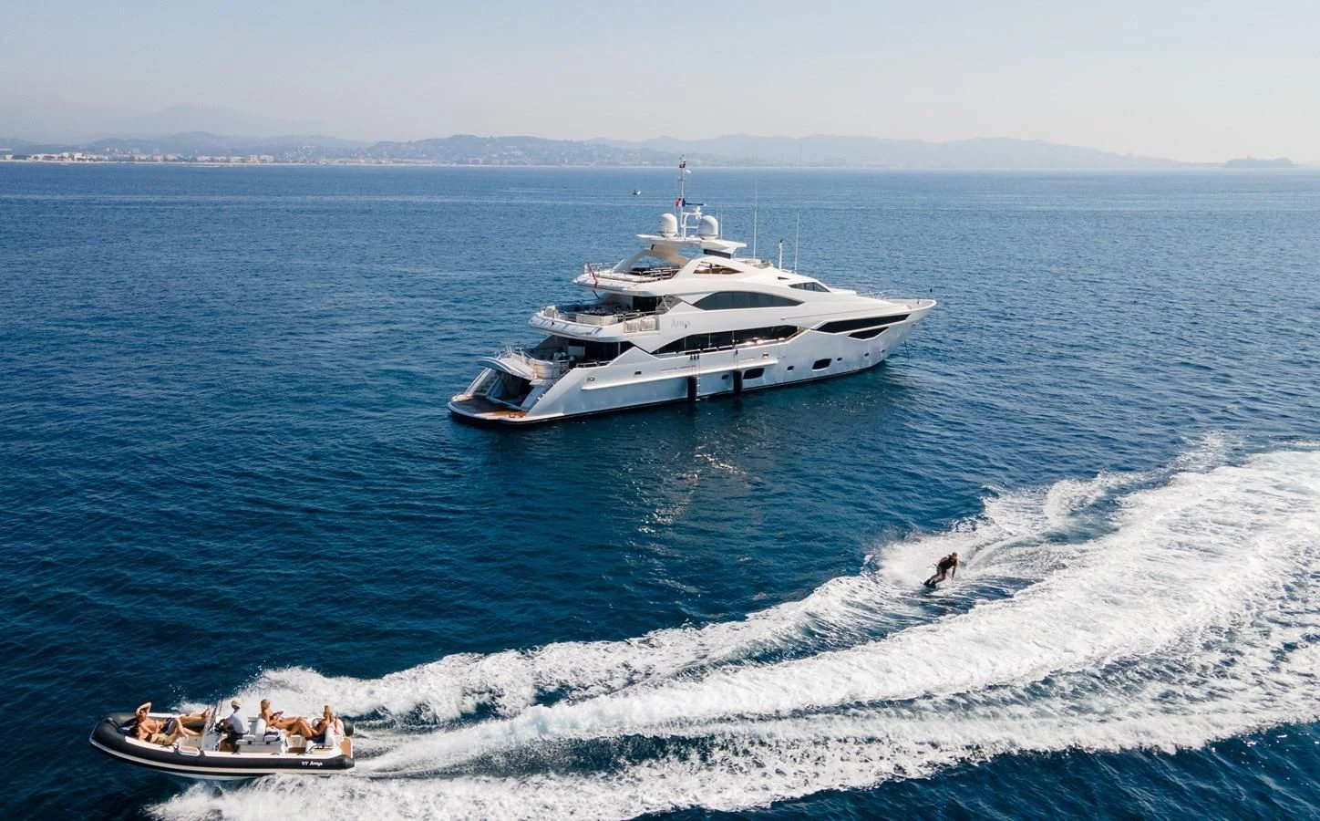 a boat on the water aboard ANYA Yacht for Sale
