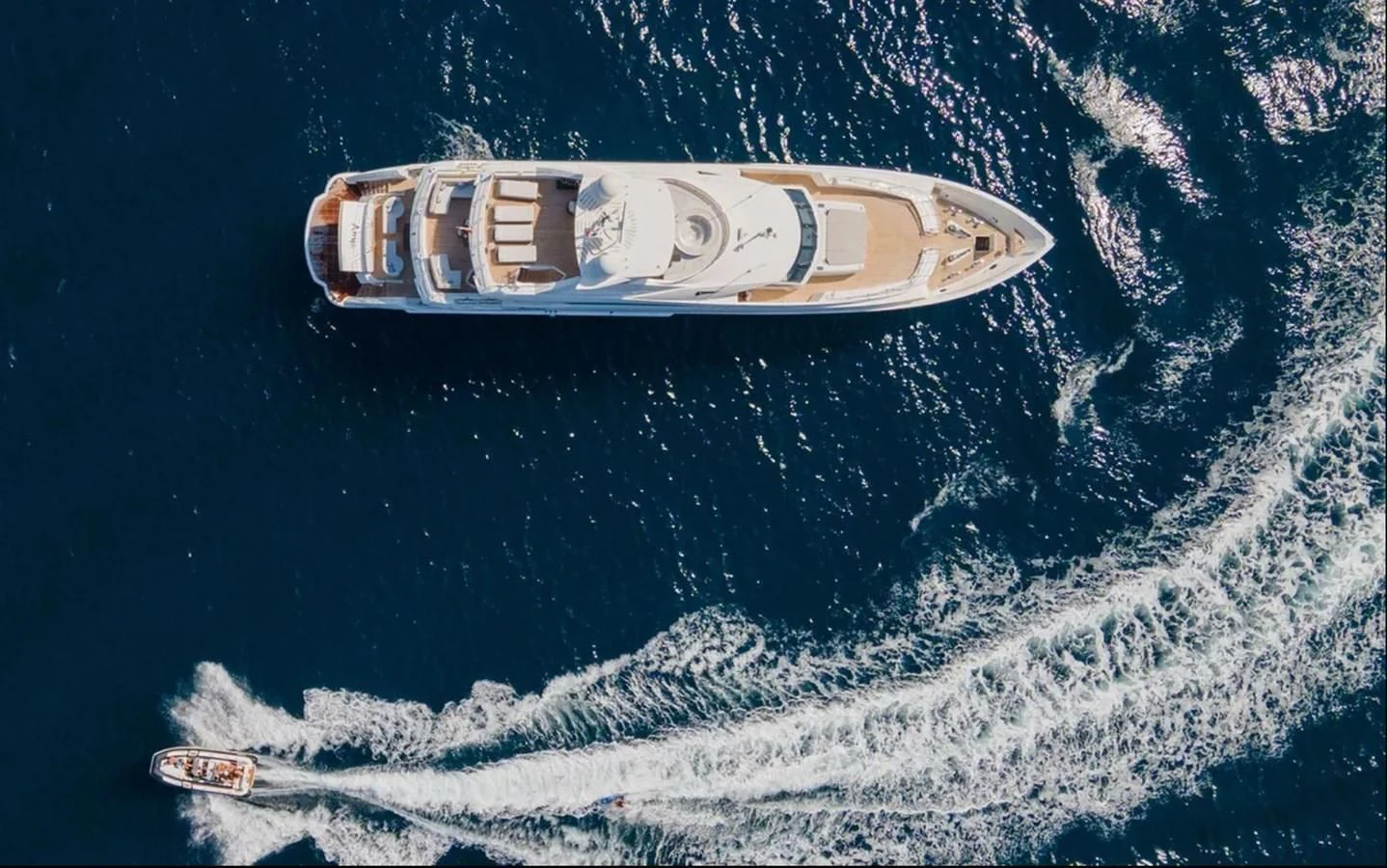 a ship in the water aboard ANYA Yacht for Sale