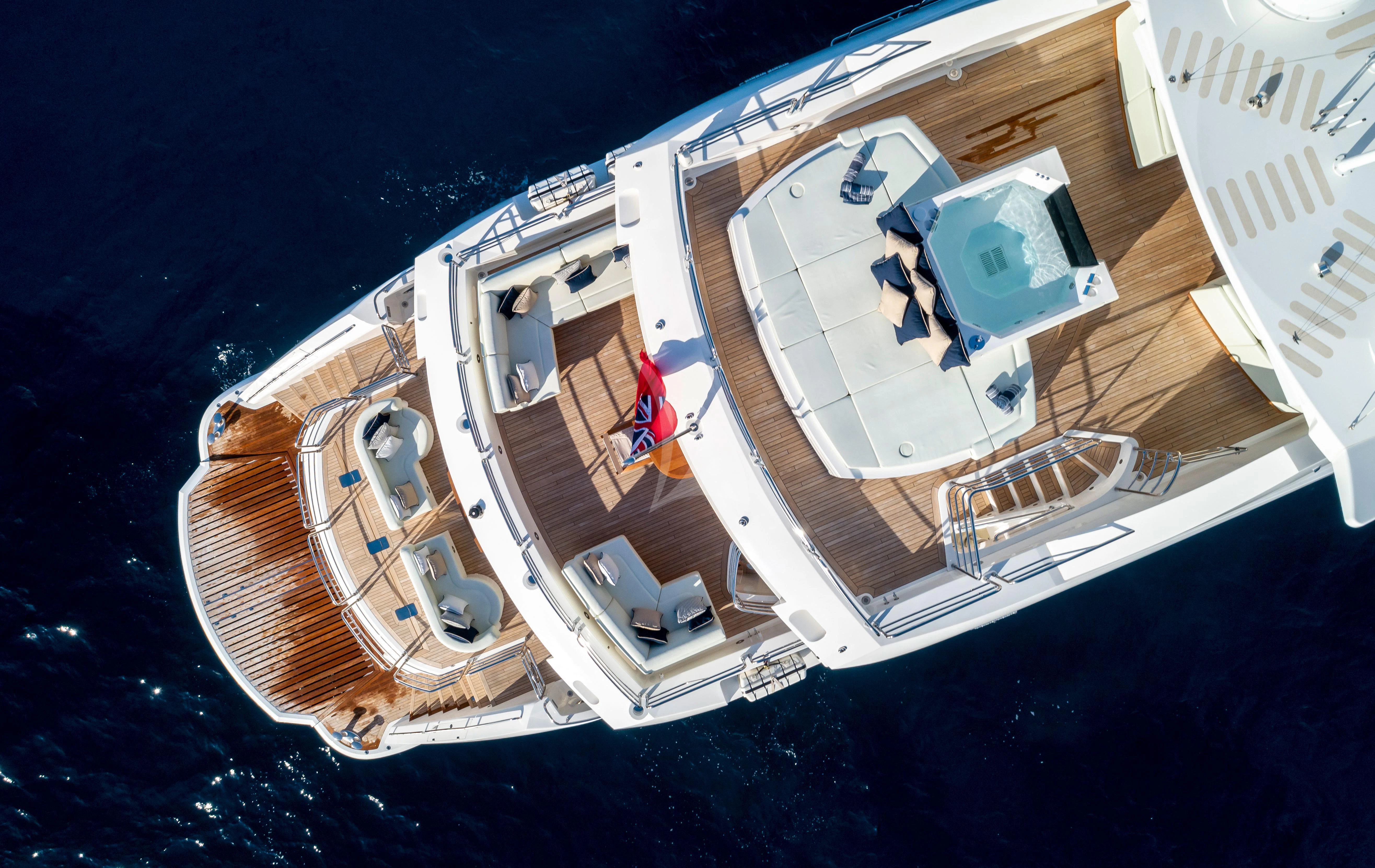 a satellite in space aboard ANYA Yacht for Sale