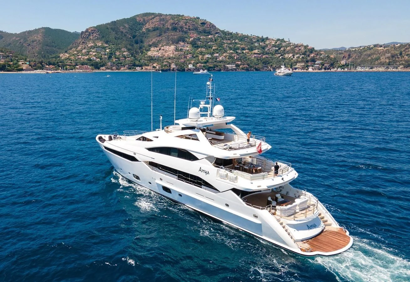 a boat on the water aboard ANYA Yacht for Sale