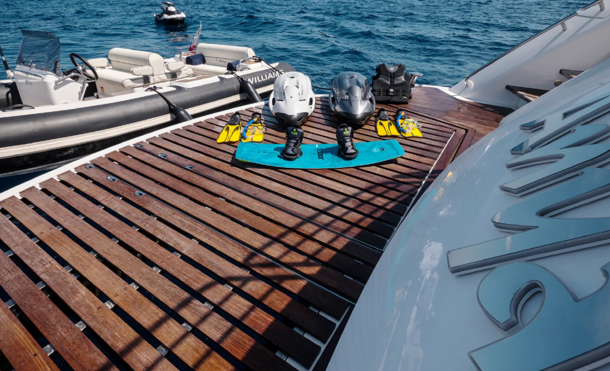a metal object on a boat aboard ANYA Yacht for Sale