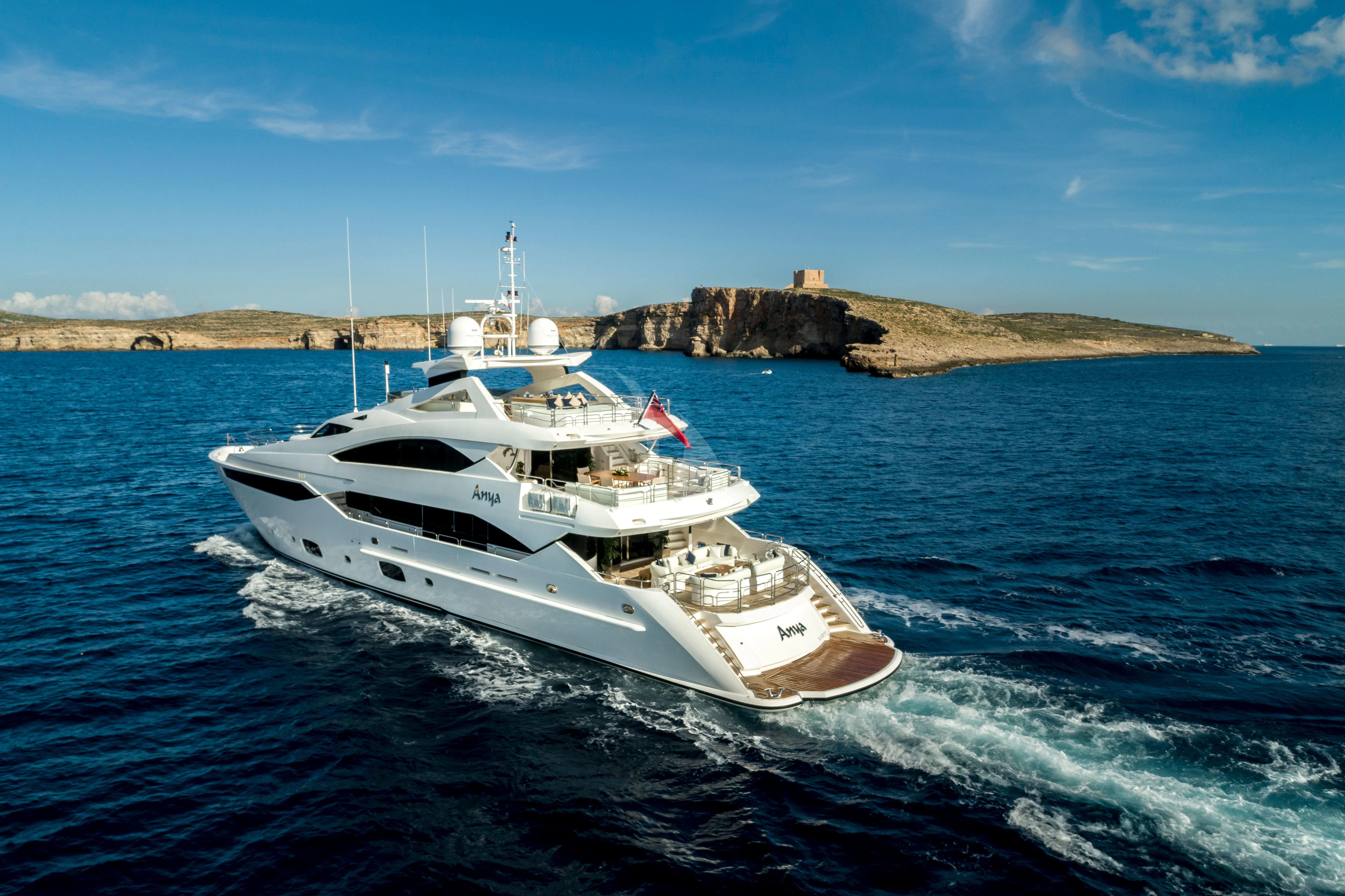 a boat on the water aboard ANYA Yacht for Sale
