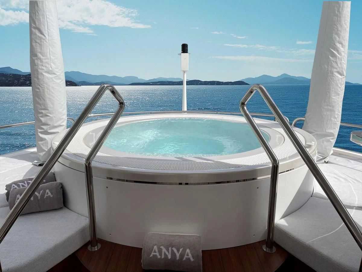a boat on the water aboard ANYA Yacht for Sale
