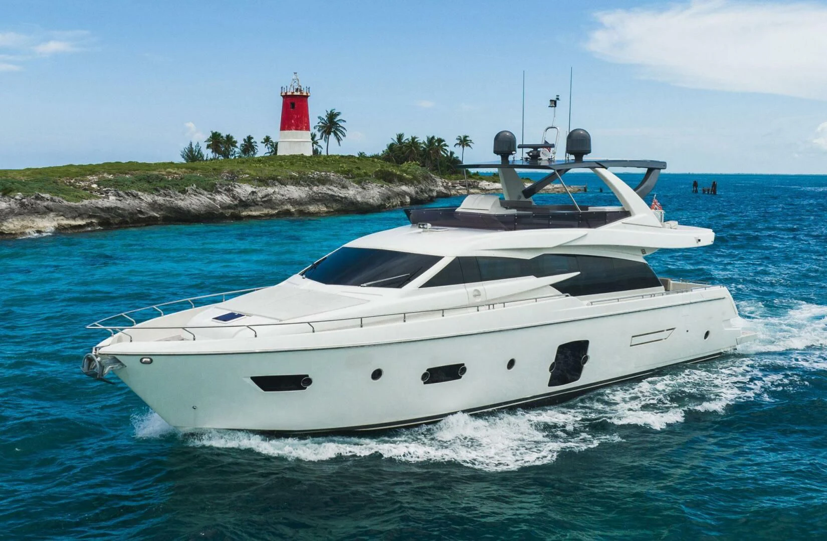 a boat on the water aboard KUDU Yacht for Sale