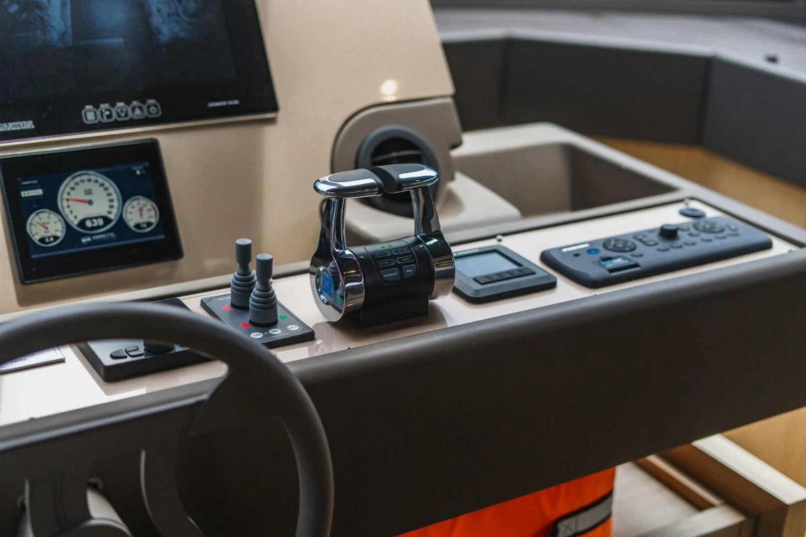 a machine on the counter aboard KUDU Yacht for Sale