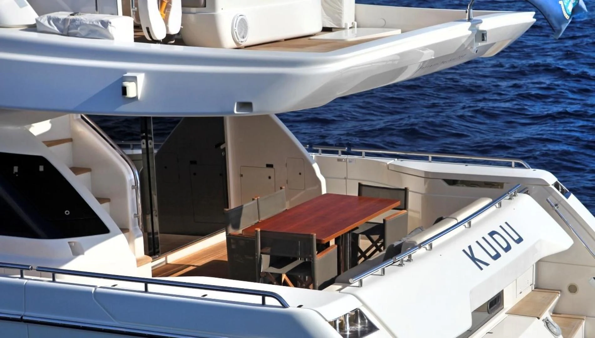 a boat on the water aboard KUDU Yacht for Sale