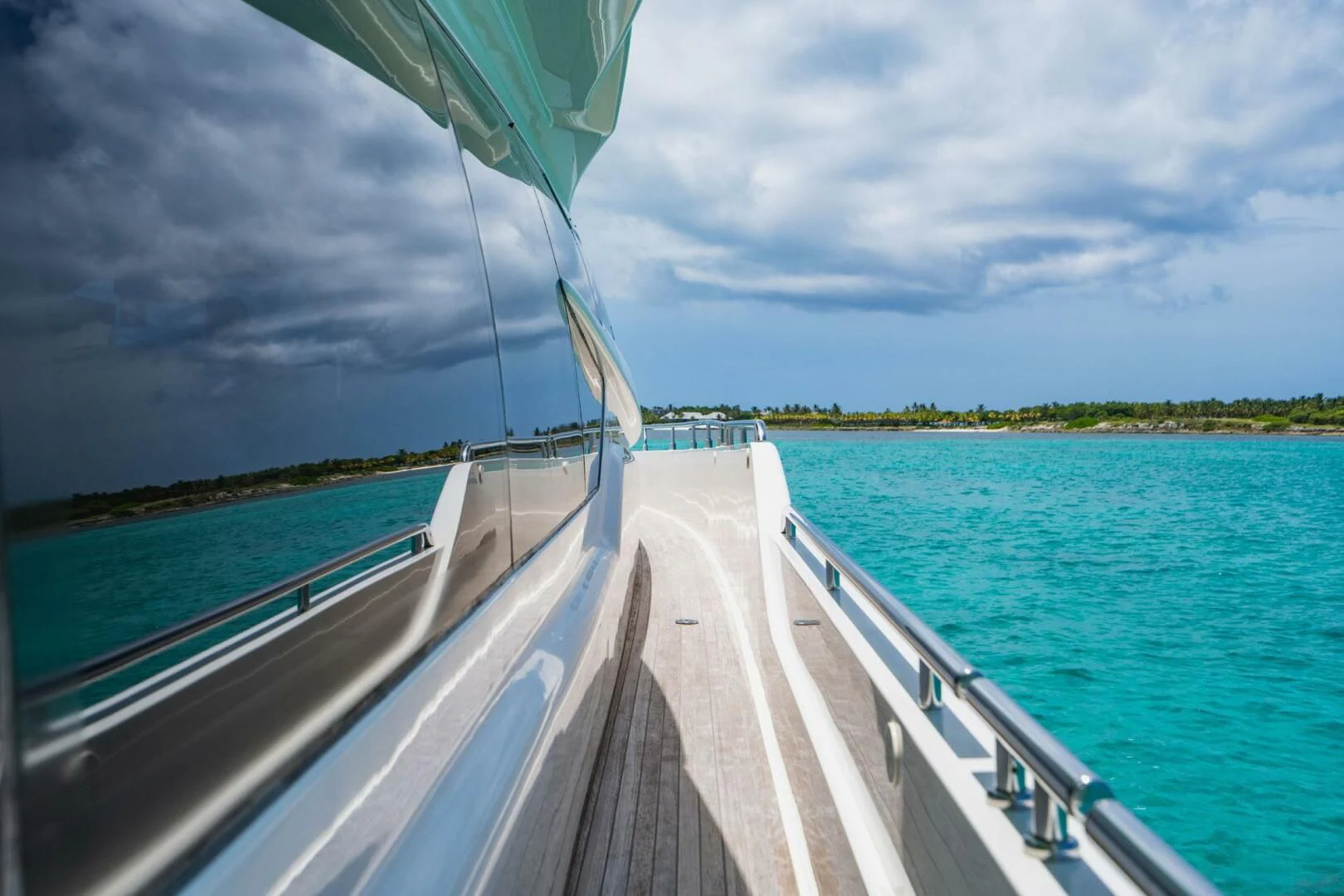 a boat on the water aboard KUDU Yacht for Sale