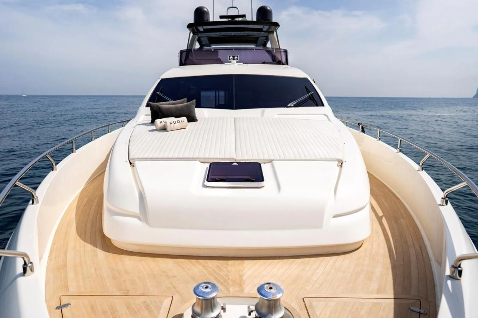 a boat on the water aboard KUDU Yacht for Sale