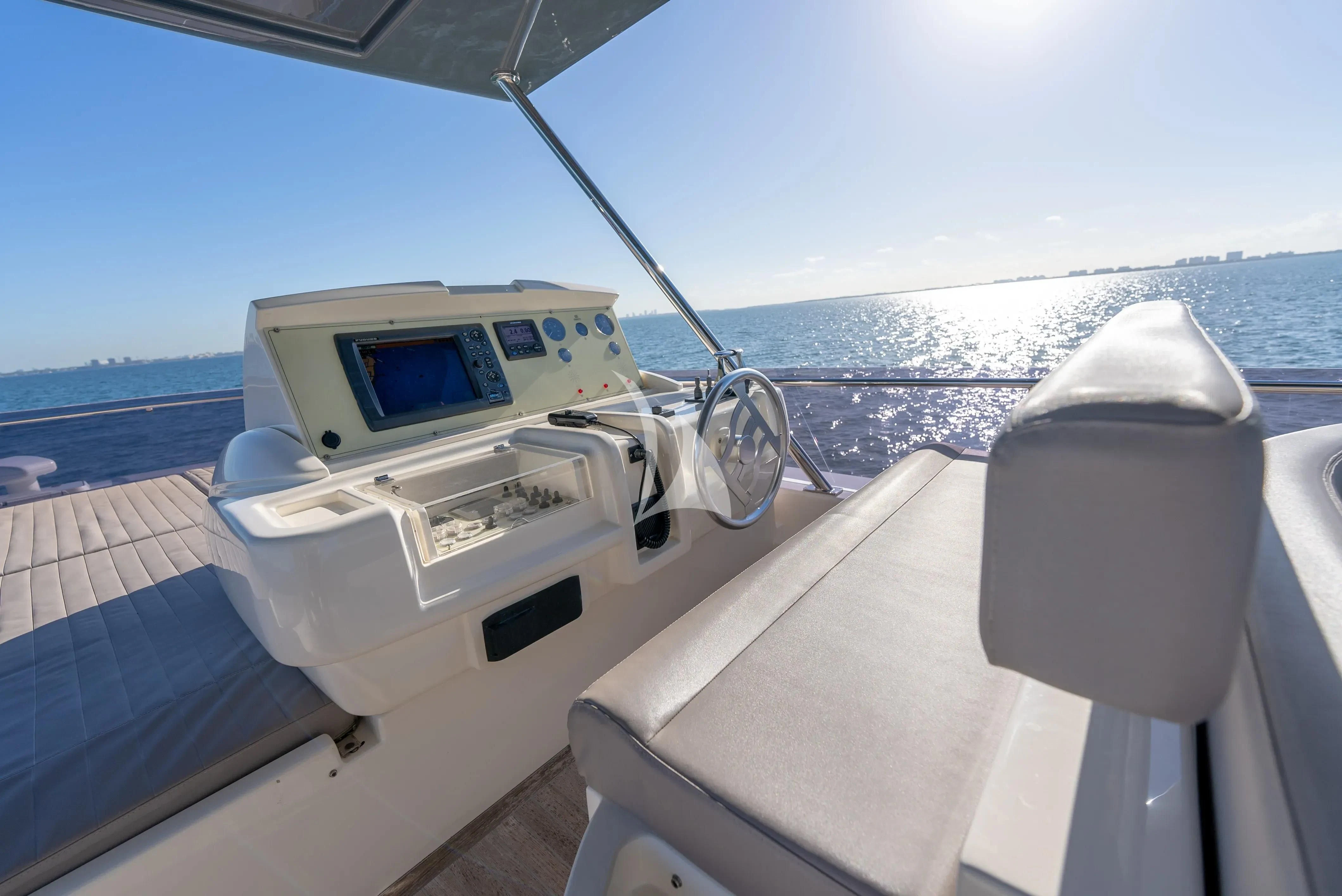 a boat on the water aboard KUDU Yacht for Sale