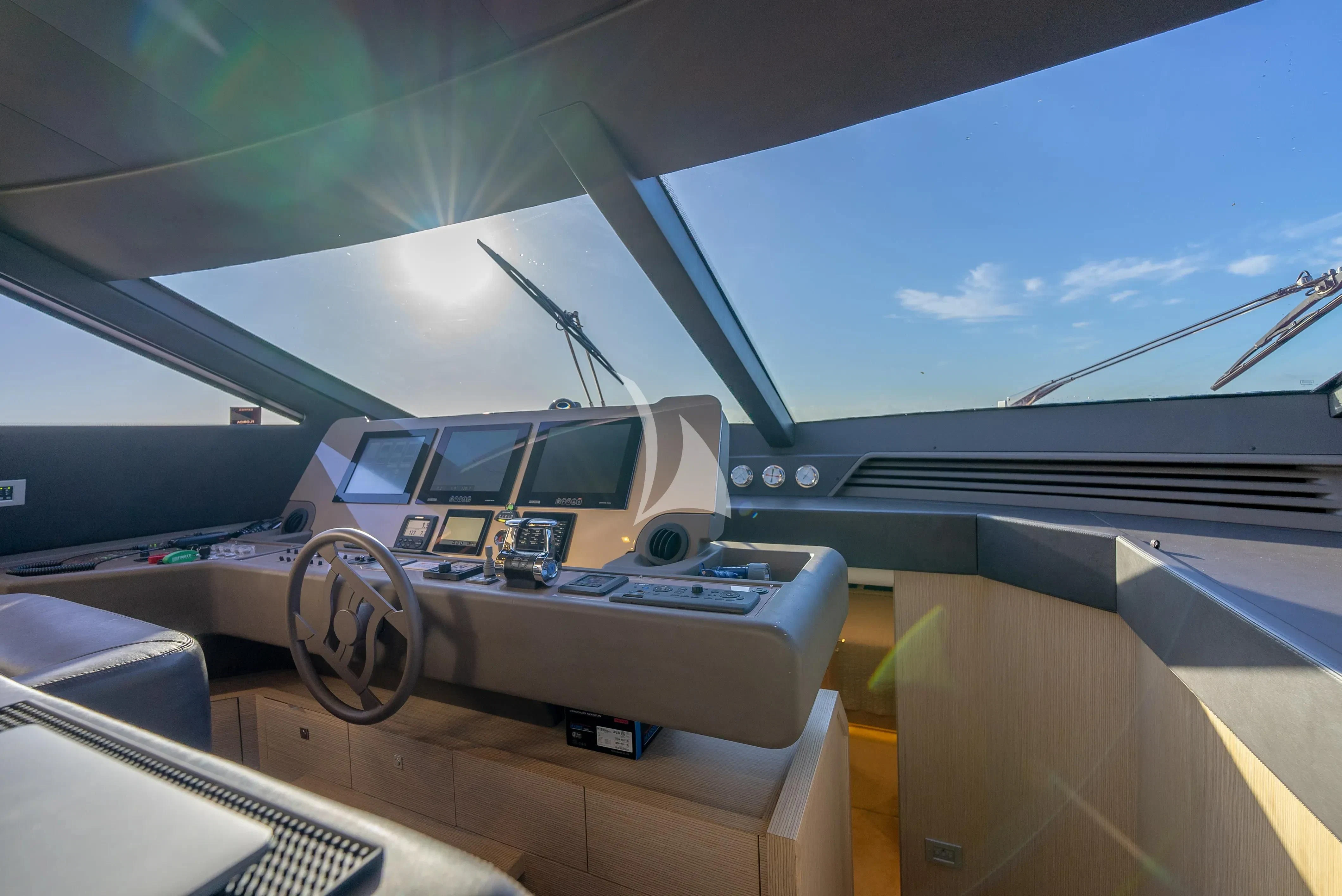 a car on the road aboard KUDU Yacht for Sale