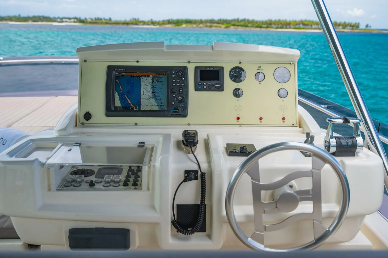 the front of a boat aboard KUDU Yacht for Sale
