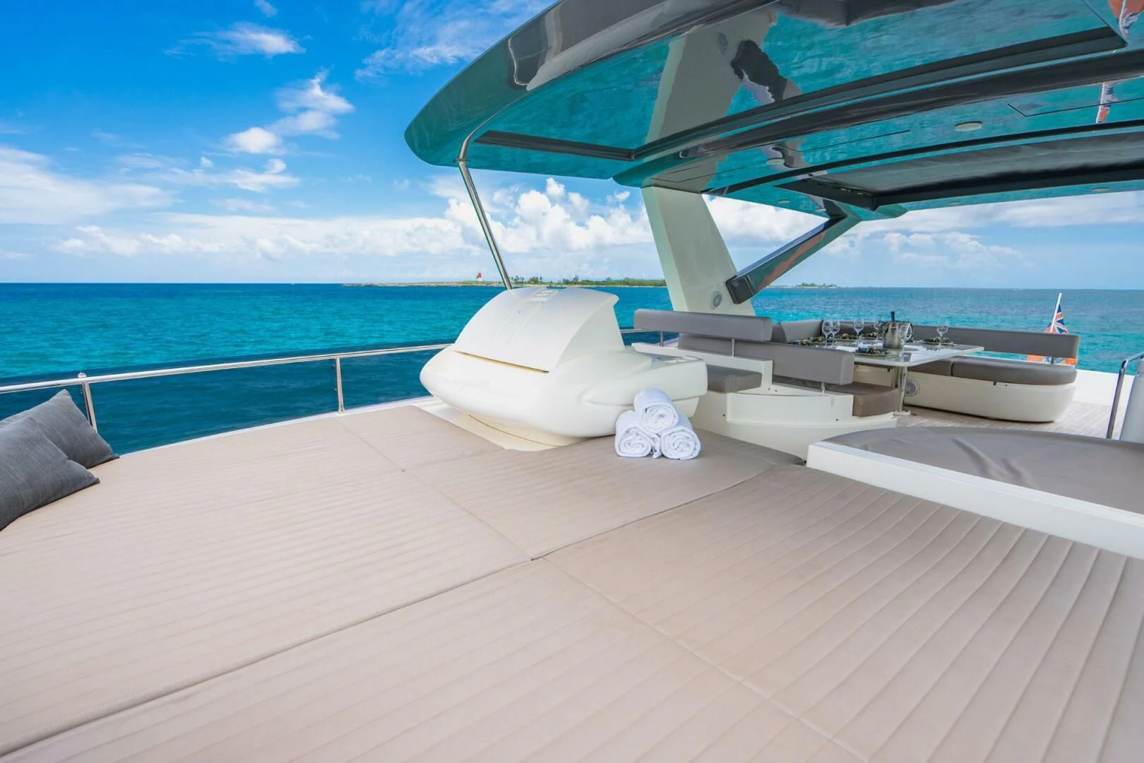 a boat on the water aboard KUDU Yacht for Sale