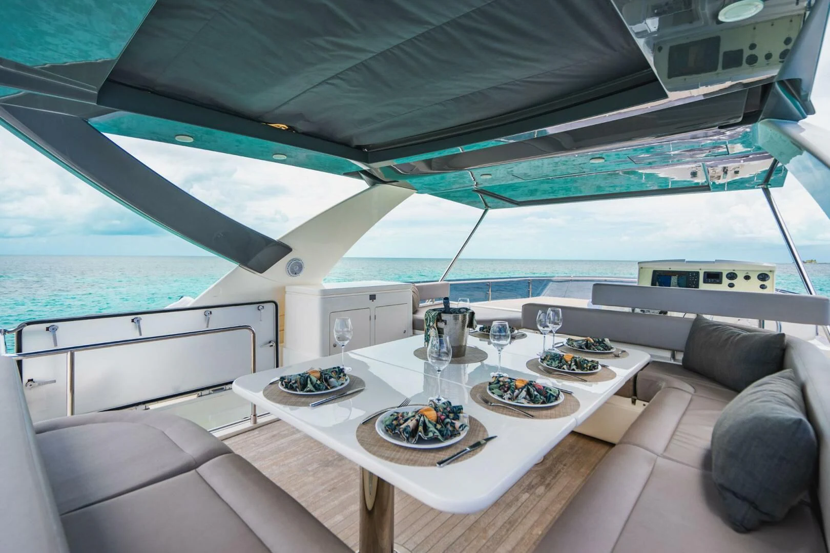 inside of a boat aboard KUDU Yacht for Sale
