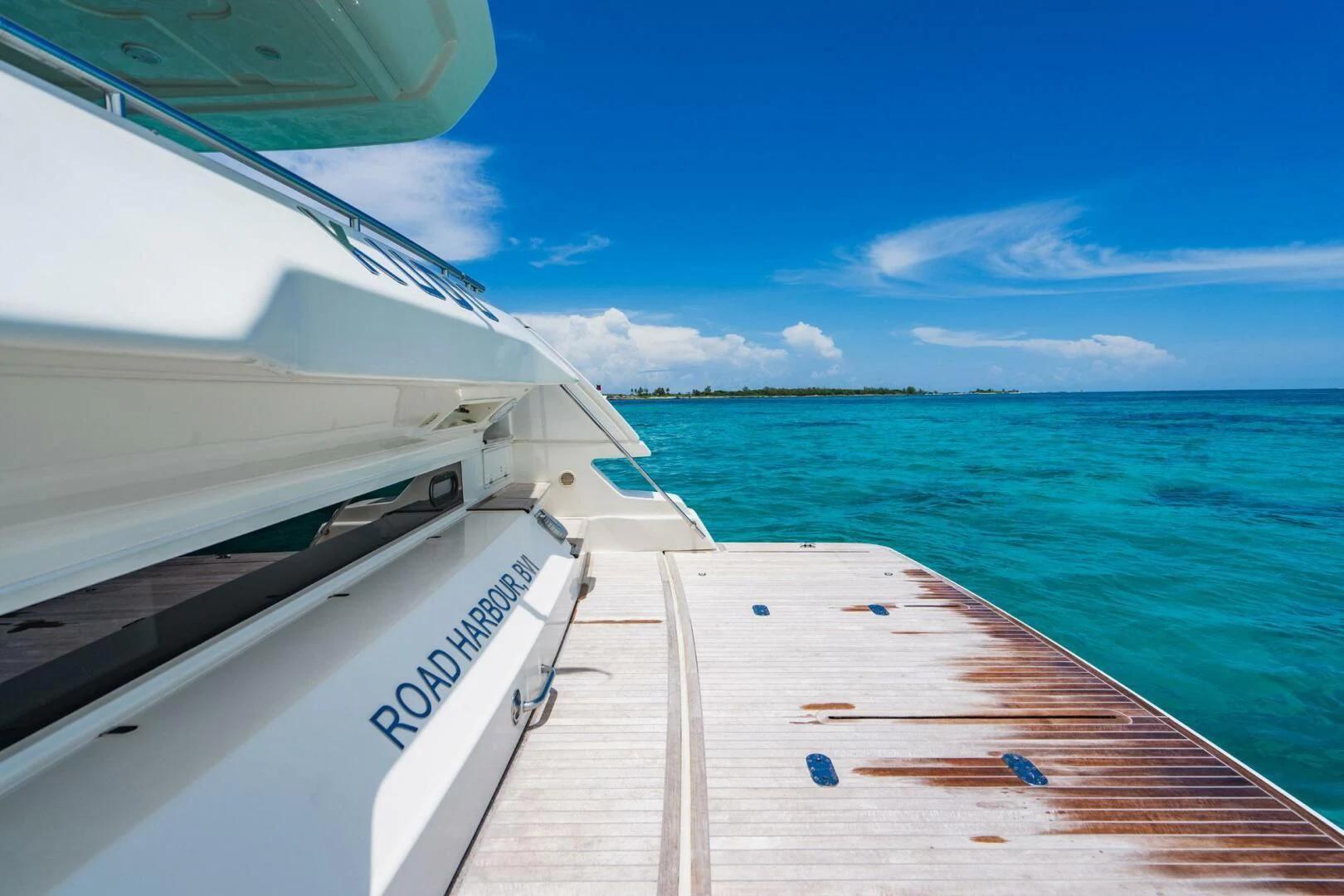 a boat on the water aboard KUDU Yacht for Sale