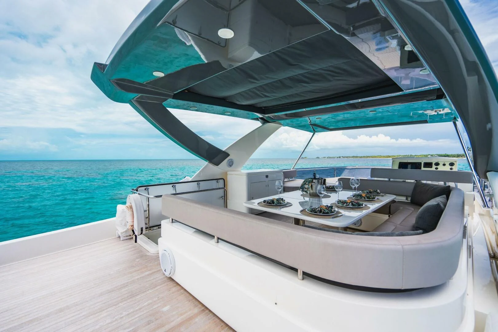 a boat on the water aboard KUDU Yacht for Sale