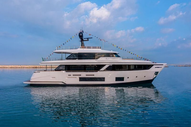 a boat on the water aboard WOLFPACK Yacht for Sale