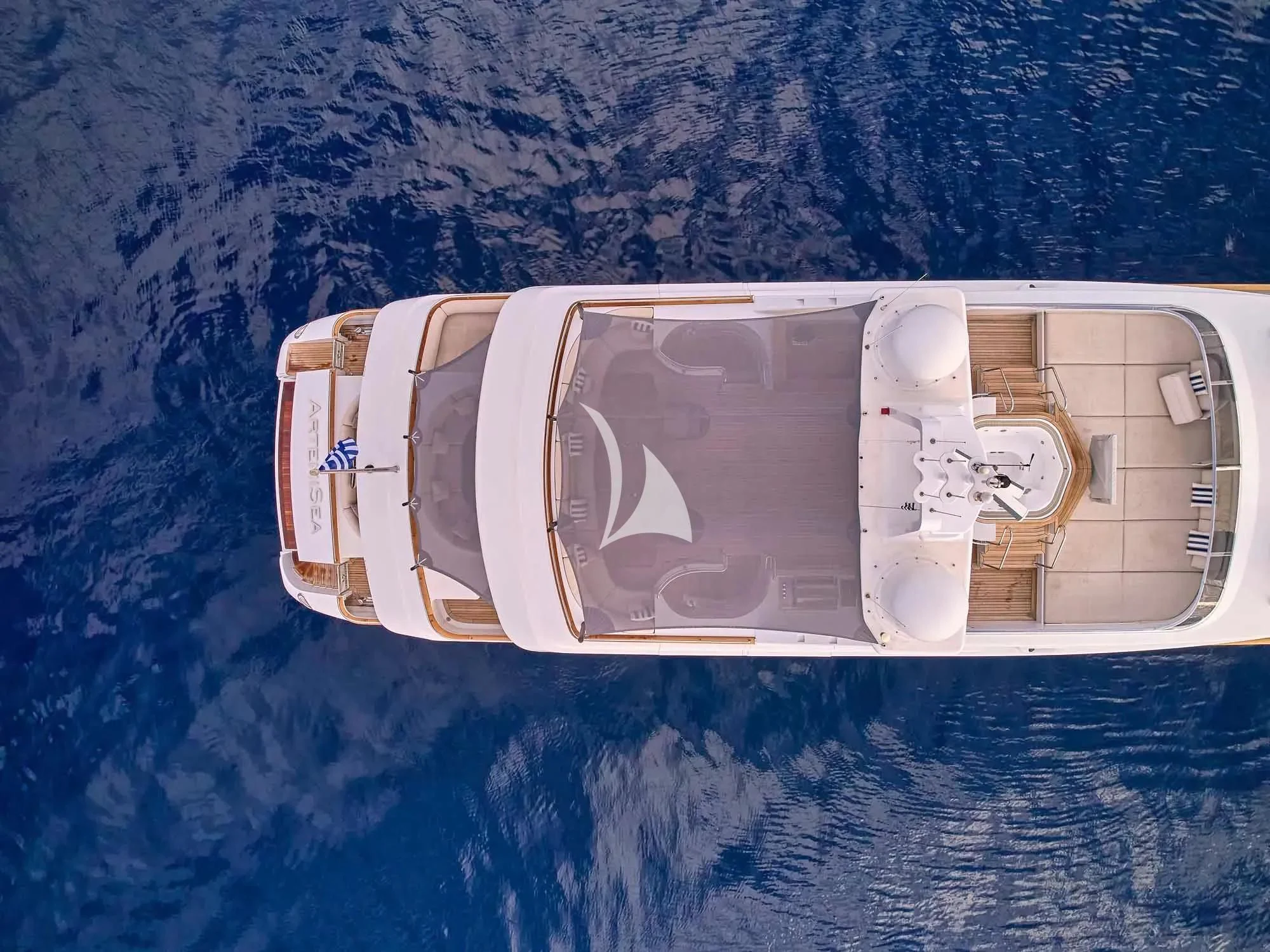 a space shuttle in space aboard ARTEMISEA Yacht for Sale