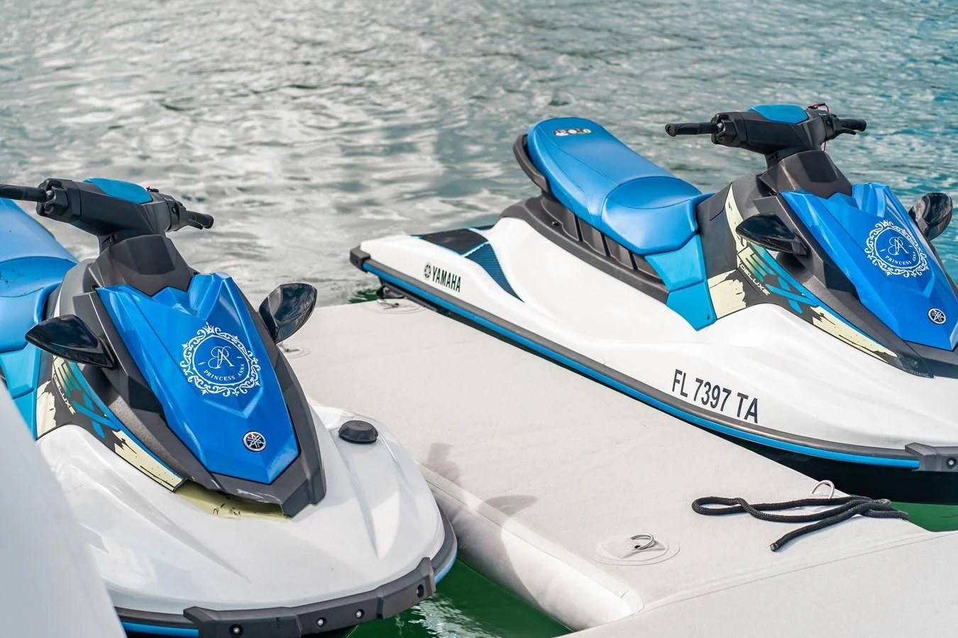 a couple of kayaks on a body of water aboard ARTEMISEA Yacht for Sale