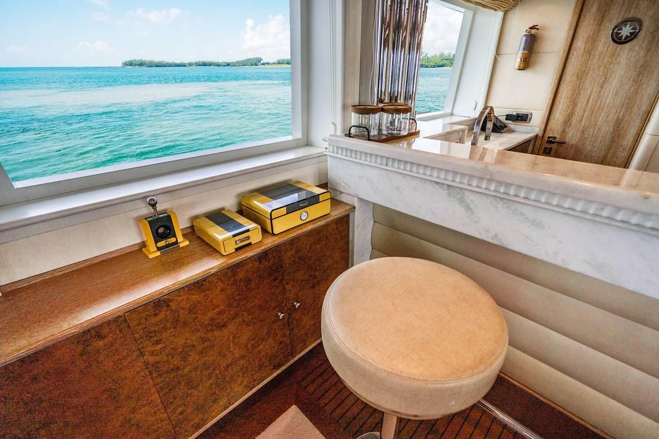 a bathroom with a toilet and a sink aboard ARTEMISEA Yacht for Sale