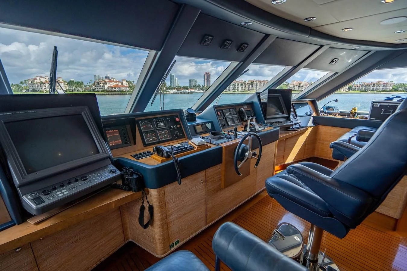 a room with many computers aboard ARTEMISEA Yacht for Sale