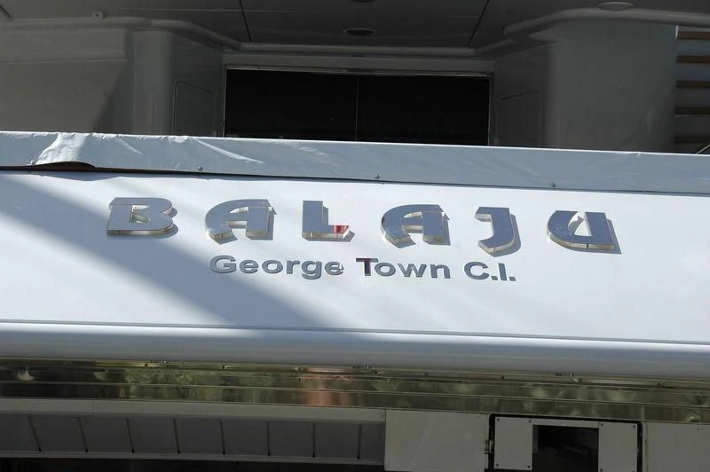 a white rectangular object with a blue label on it aboard ARTEMISEA Yacht for Sale