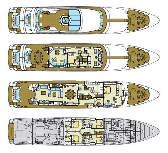 diagram aboard ARTEMISEA Yacht for Sale