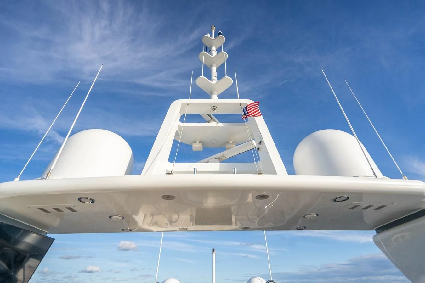 a space shuttle on a launch pad aboard ARTEMISEA Yacht for Sale