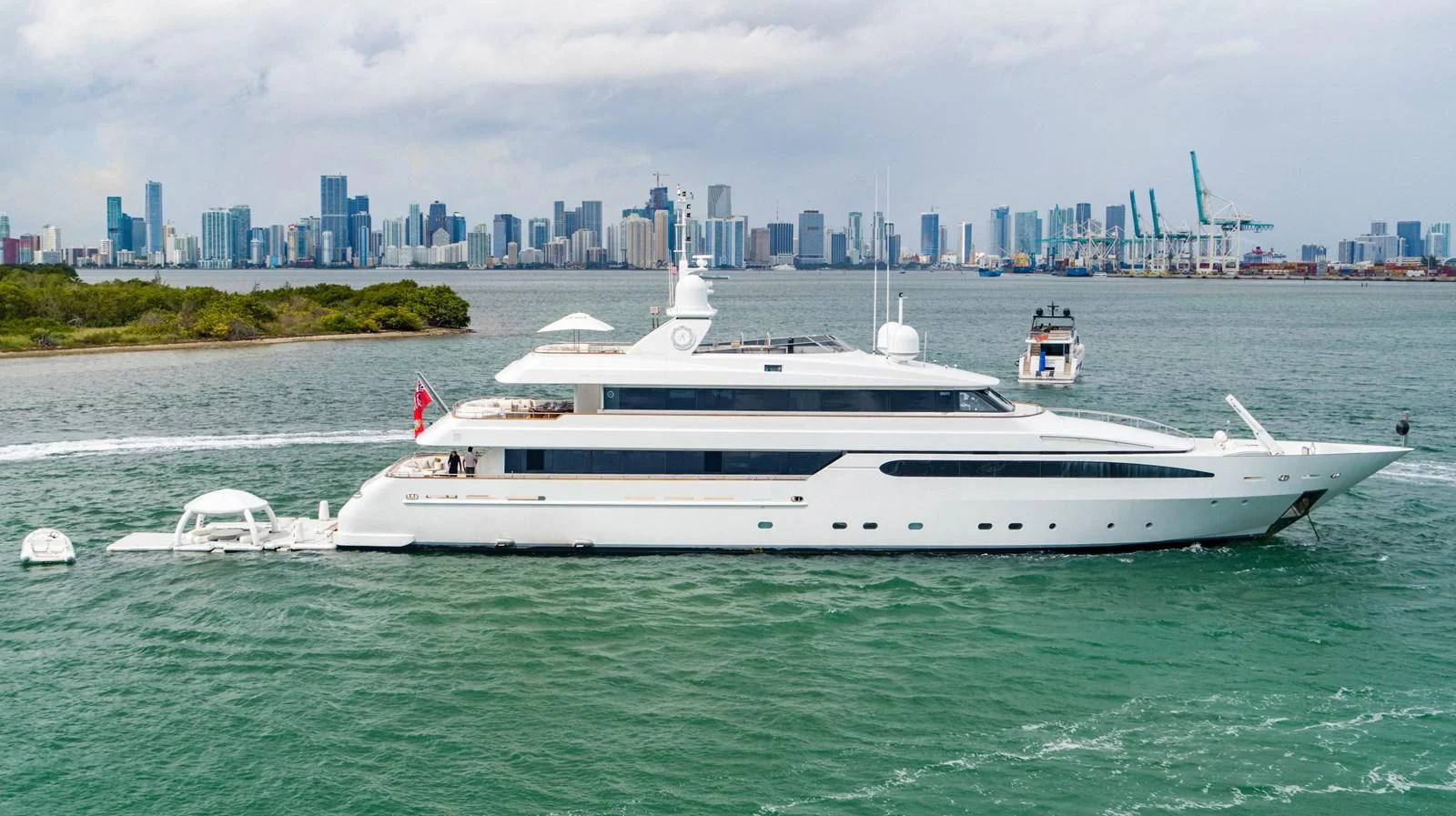 a yacht on the water aboard ARTEMISEA Yacht for Sale