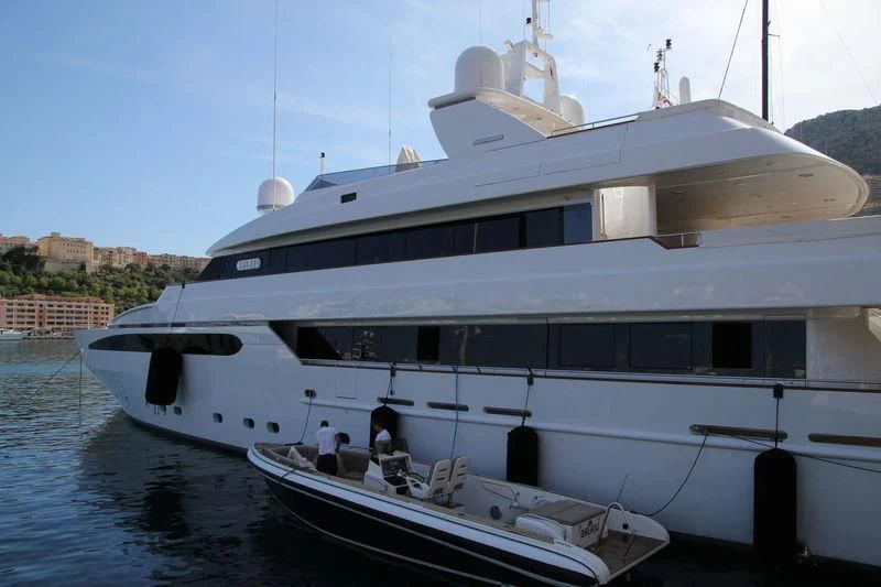 a large white yacht aboard ARTEMISEA Yacht for Sale