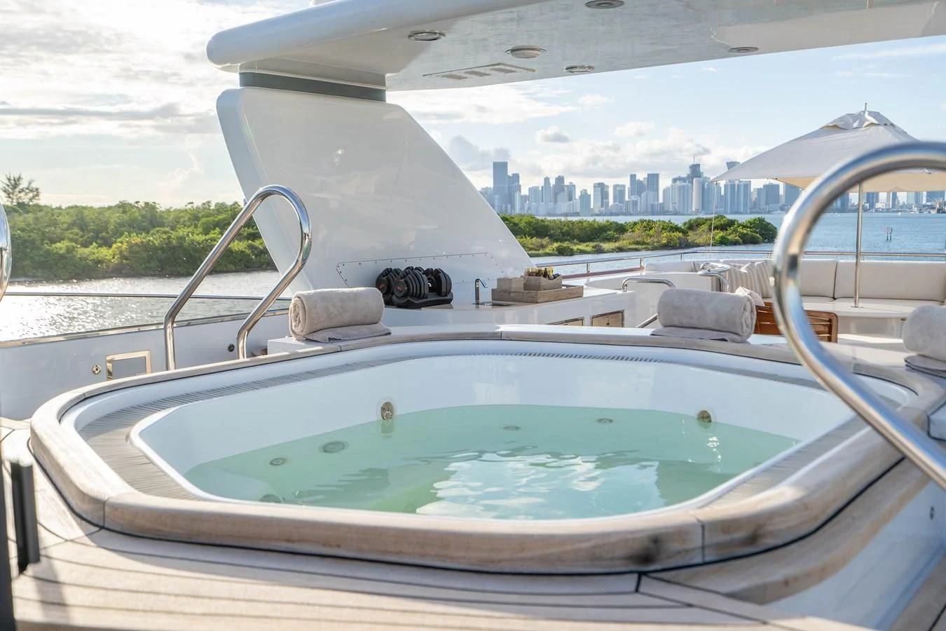 a close-up of a boat aboard ARTEMISEA Yacht for Sale