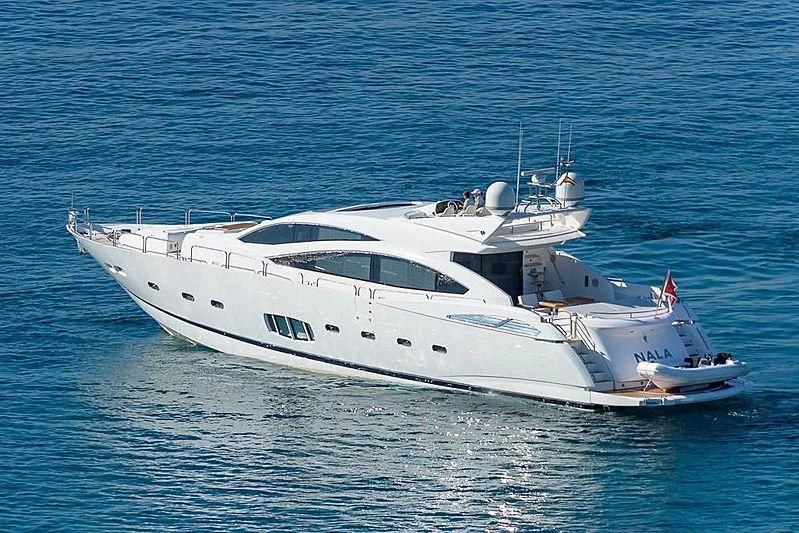 a white yacht in the water aboard COPPER 3 Yacht for Sale