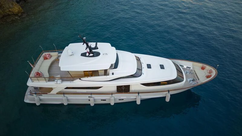 a boat in the water aboard AQUILA Q Yacht for Sale
