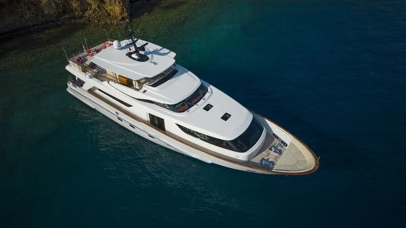 a boat on the water aboard AQUILA Q Yacht for Sale