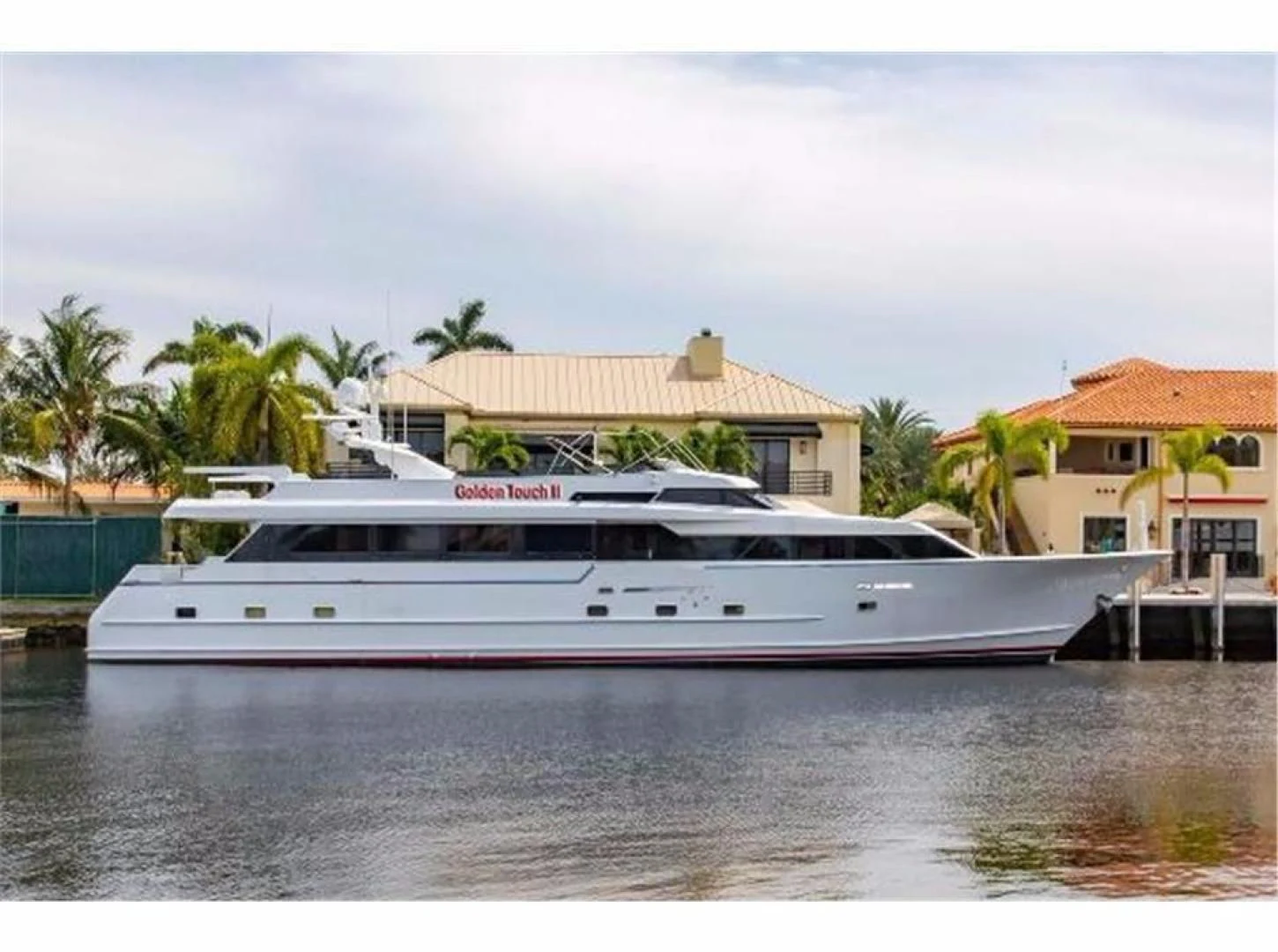 a boat in the water aboard GOLDEN TOUCH Yacht for Sale