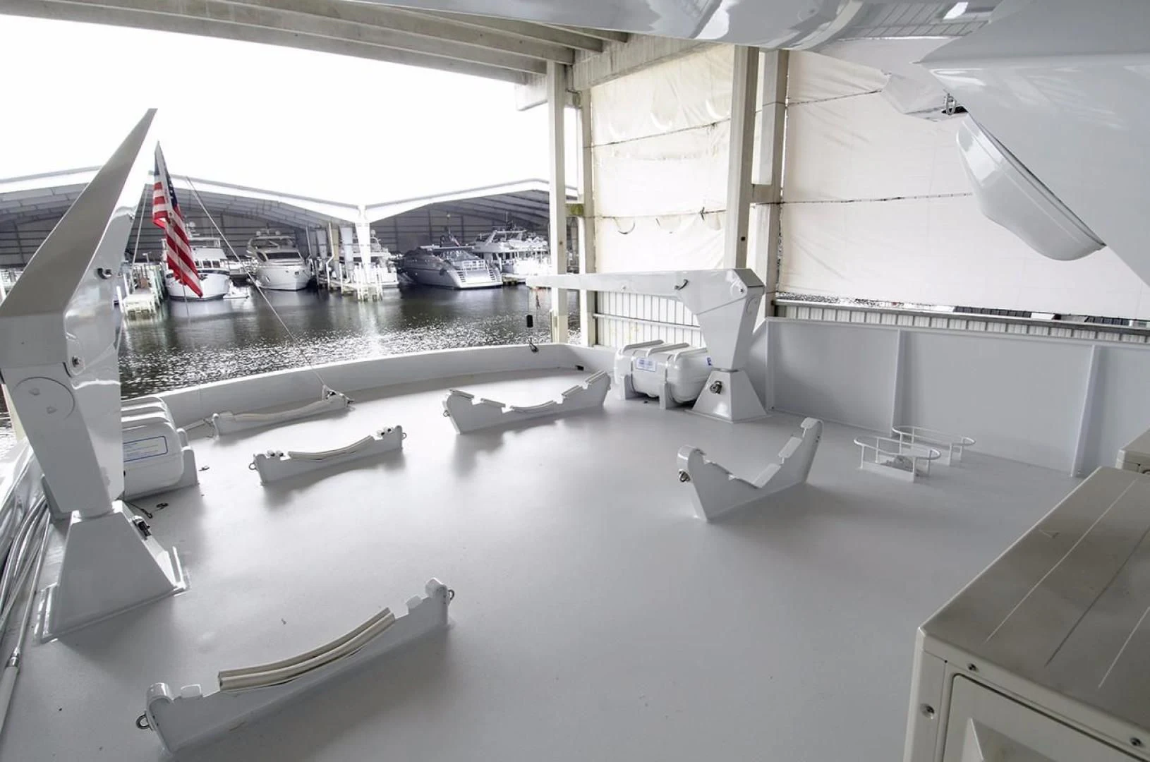 a room with several machines aboard GOLDEN TOUCH Yacht for Sale