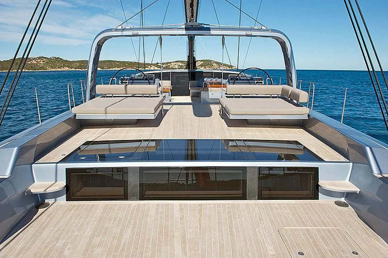 a boat on the water aboard SHARLOU Yacht for Sale