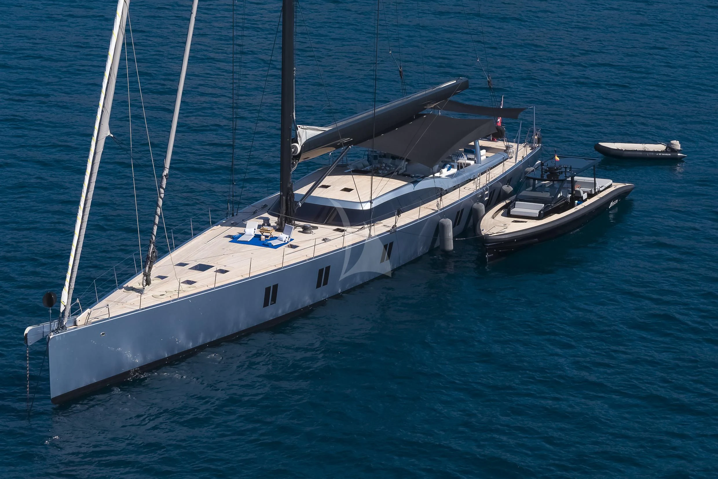a boat in the water aboard SHARLOU Yacht for Sale
